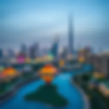 Stunning views of Dubai skyline from Damac Lincoln Park