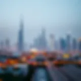 An overview of Dubai's skyline highlighting utility services