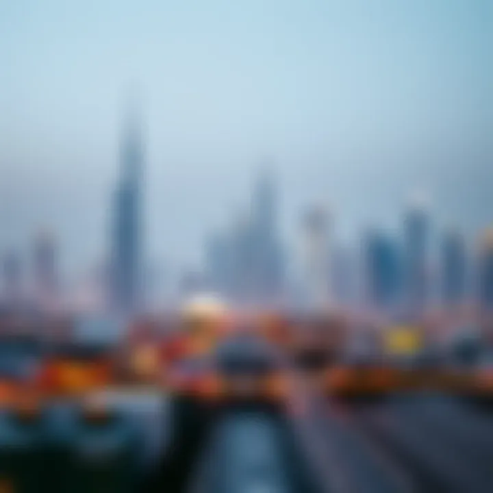 An overview of Dubai's skyline highlighting utility services