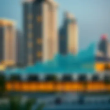 Graph of Real Estate Trends in UAE Graph illustrating real estate trends influenced by the distance between Dubai and Abu Dhabi