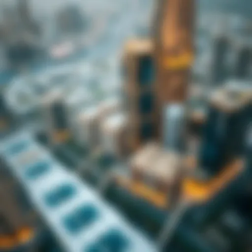 Aerial view of Dubai showcasing innovative urban planning