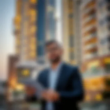 Exploring Real Estate Opportunities in Dubai Investor analyzing real estate opportunities in Dubai