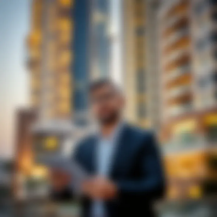 Exploring Real Estate Opportunities in Dubai Investor analyzing real estate opportunities in Dubai