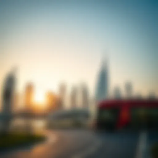 Skyline of Dubai showcasing modern architecture and luxury