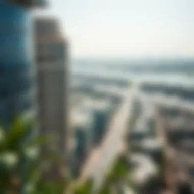 Exclusive Neighborhoods in Dubai Aerial view of upscale neighborhoods in Dubai