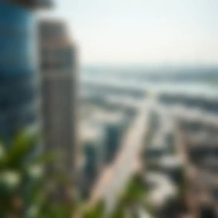 Exclusive Neighborhoods in Dubai Aerial view of upscale neighborhoods in Dubai