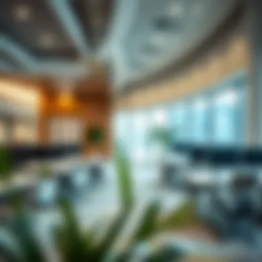 Functional workspace within a Dubai office park