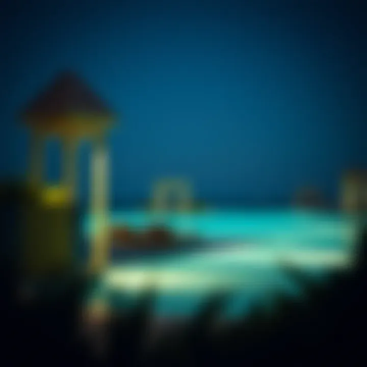 Elegant poolside area at Mövenpick Resort