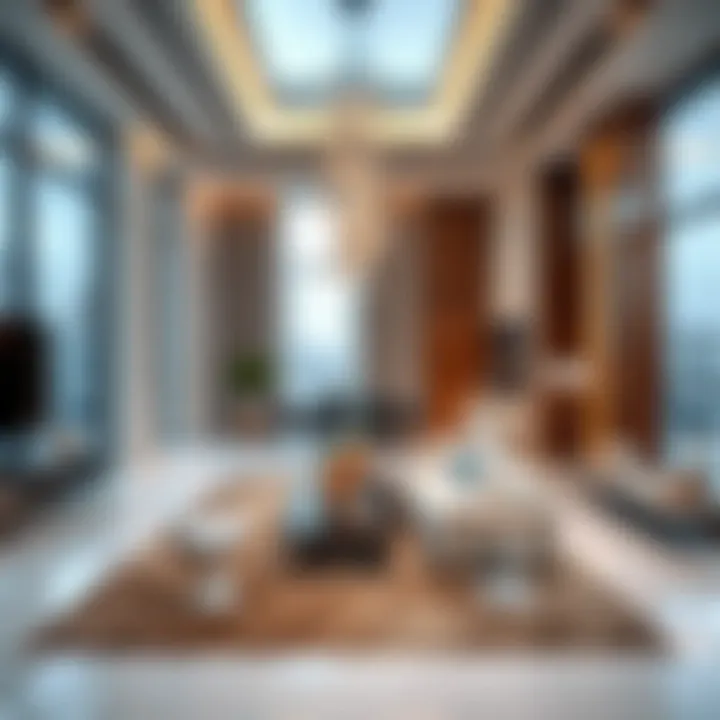 Interior of a luxury Emaar residential project showcasing modern design