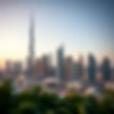 Dubai Skyline and Real Estate Opportunities A skyline view of Dubai showcasing modern architecture