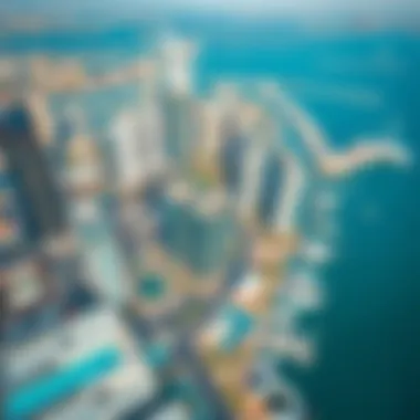Aerial view of Dubai Marina showcasing its iconic skyline