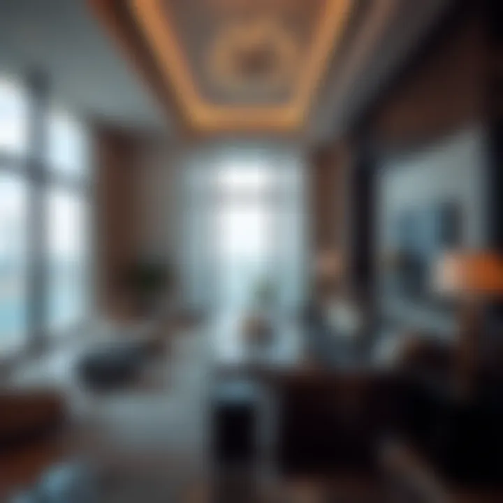 Elegant interior design of a modern Dubai Marina apartment