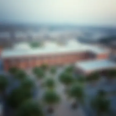 Aerial view of a budget-friendly school in Dubai