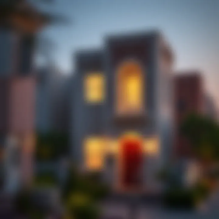 Cozy neighborhood in Dubai with rental options