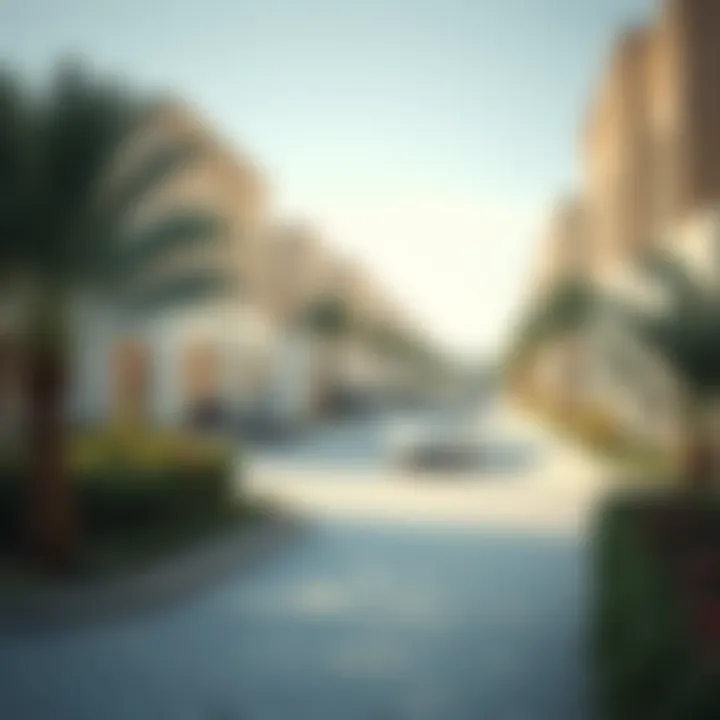 Community amenities surrounding a villa estate