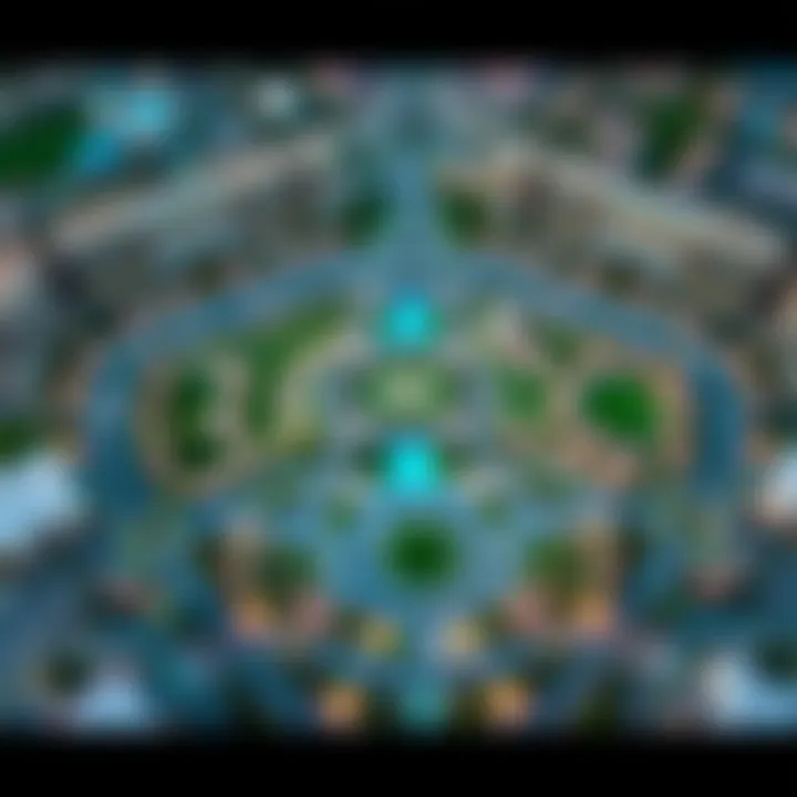 Aerial view of Al Barsha South Park emphasizing its layout and surroundings