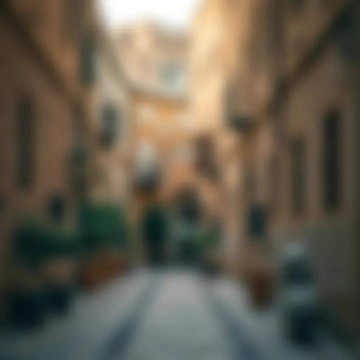 A serene alleyway in Al Fahidi with historical buildings