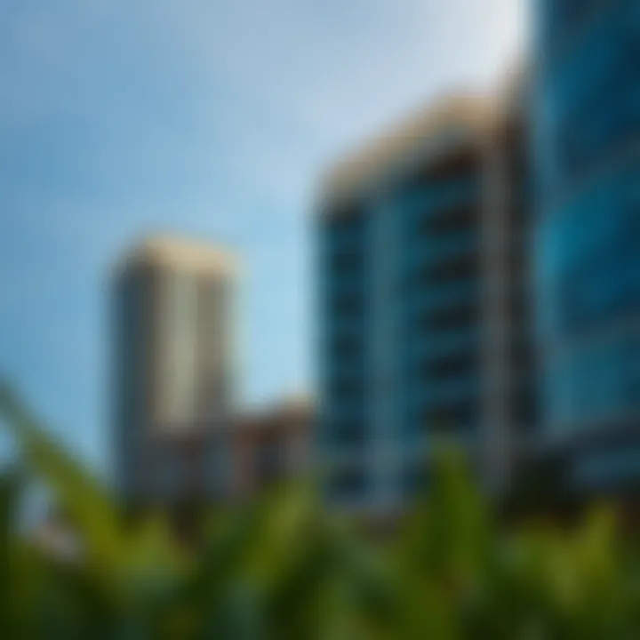 Luxurious residential buildings in Al Jaddaf