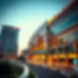 Panoramic view of Al Khazna Center showcasing its modern architecture