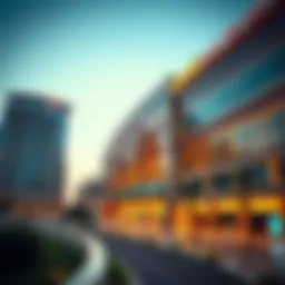 Panoramic view of Al Khazna Center showcasing its modern architecture