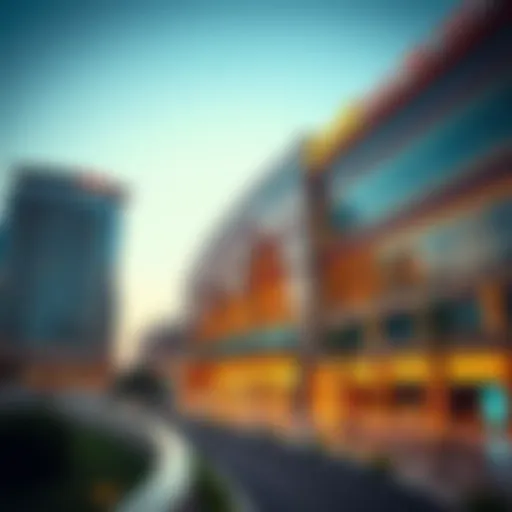 Panoramic view of Al Khazna Center showcasing its modern architecture