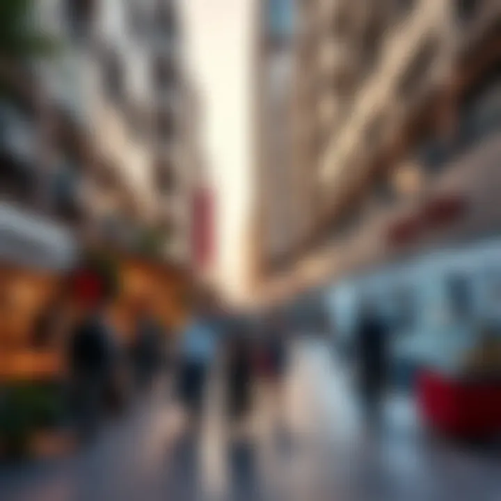 A bustling marketplace in Al Maya DIFC reflecting community life