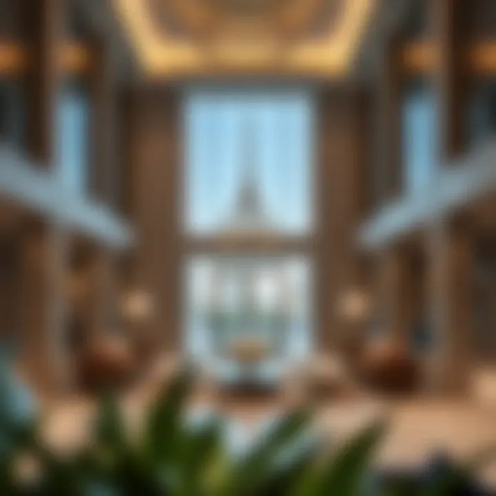 Luxurious lobby area of Al Noor Building 3 highlighting design aesthetics