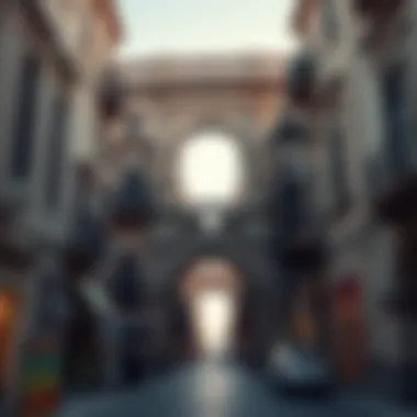 Historical landmarks along Al Raffa Street with rich cultural significance