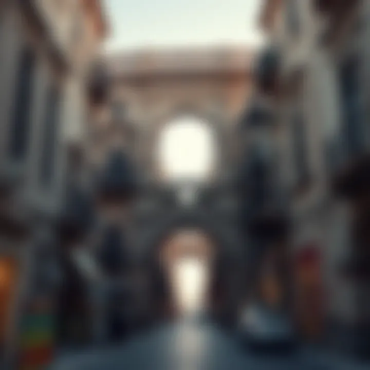 Historical landmarks along Al Raffa Street with rich cultural significance