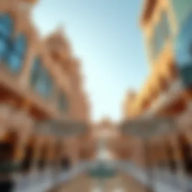 Architectural detail of Al Wafra Square