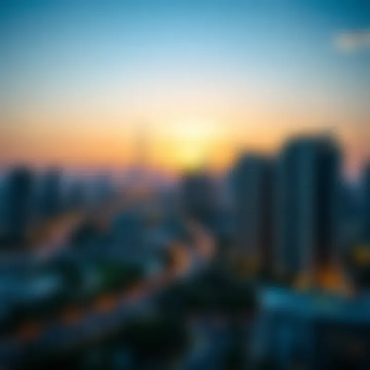 Stunning Al Wasl Skyline Stunning Views of Al Wasl Skyline at Sunset