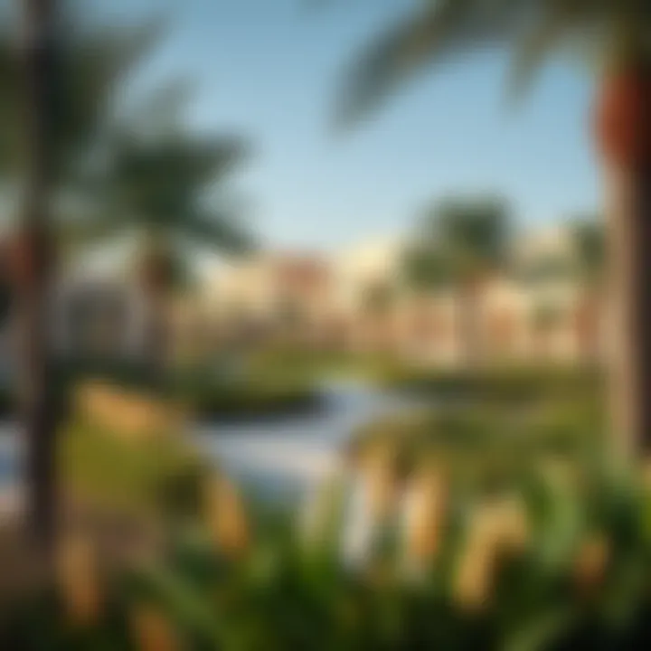 Lush green spaces and parks within Anya community