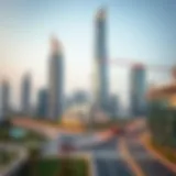 Panoramic view of API Tower showcasing its modern architecture