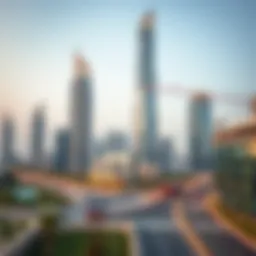 Panoramic view of API Tower showcasing its modern architecture