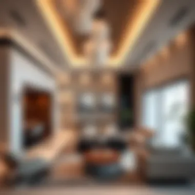 Luxurious villa interior in Arabian Ranches 2 illustrating modern design