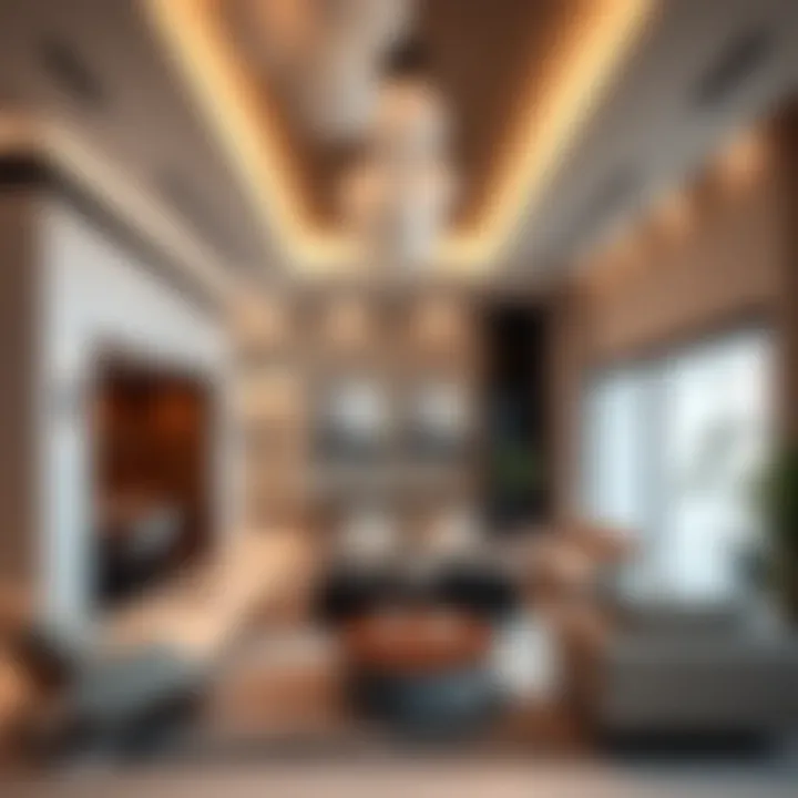 Luxurious villa interior in Arabian Ranches 2 illustrating modern design