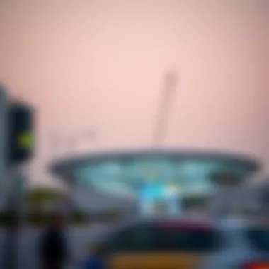 A modern transportation hub illustrating connectivity in and around Arjan