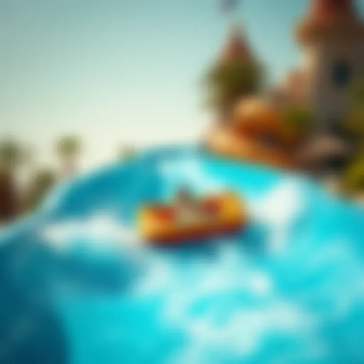 Thrilling waterslide experience at Atlantis Dubai water park