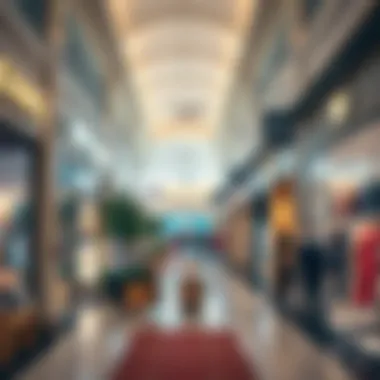 Diverse Retail Experience Inside Bay Avenue Mall Interior shopping area with diverse retail stores