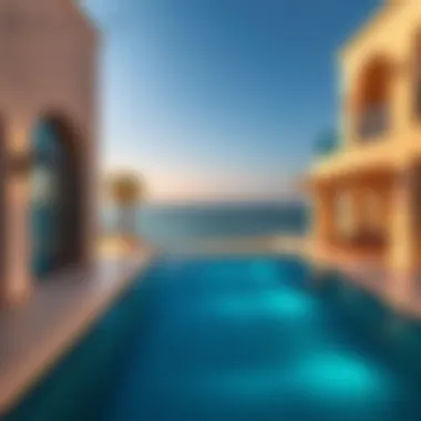 Breathtaking ocean view from a beach house balcony