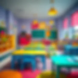 Colorful classroom environment at Blossom Business Bay Nursery