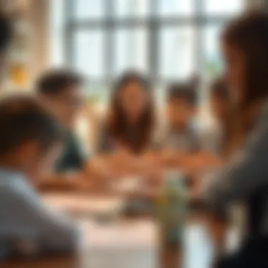 Interactive learning session with children and educators