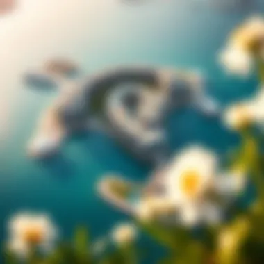 Aerial Perspective of Blue Water Island Aerial view of Blue Water Island showcasing its modern architecture and surrounding waters