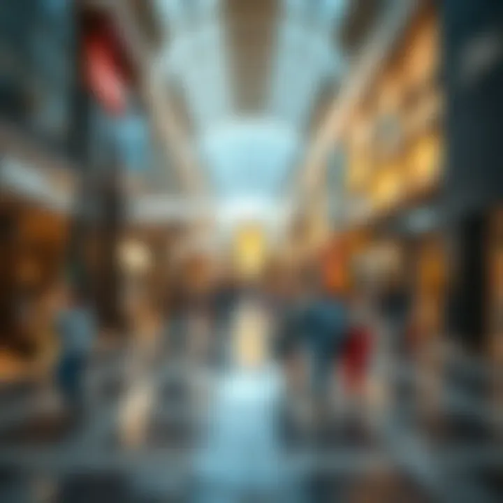 Bustling commercial spaces within Boulevard Plaza filled with activity