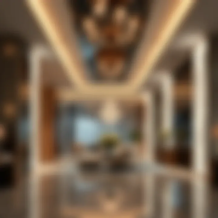 Interior design elements of Boulevard Plaza highlighting luxury finishes