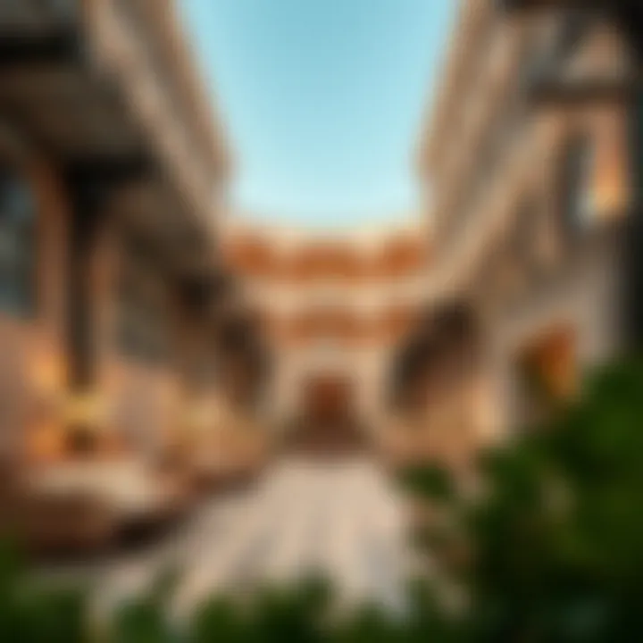 Architectural Brilliance of برج العرب مطعم Stunning exterior view of برج العرب مطعم showcasing its architectural brilliance