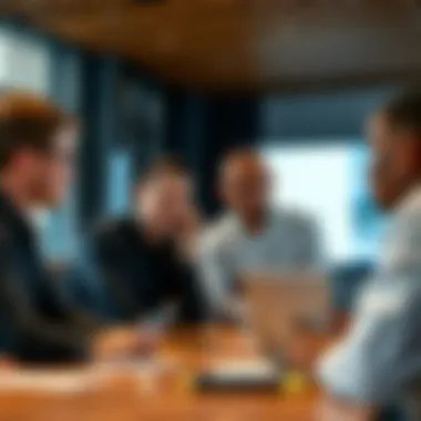 Diverse professionals engaged in a brainstorming session at Damac Properties