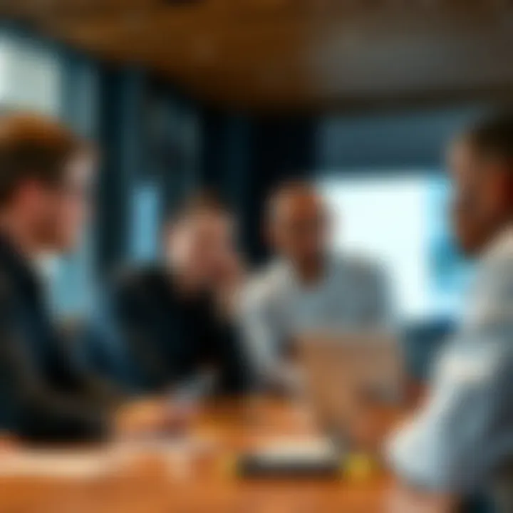 Diverse professionals engaged in a brainstorming session at Damac Properties