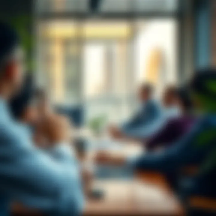 Team meeting at Damac Properties emphasizing innovation and growth