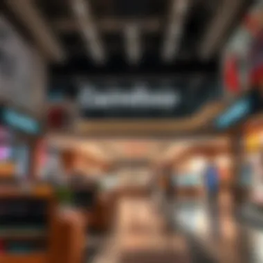 Interior Layout of Carrefour Interior layout showcasing retail offerings at Carrefour